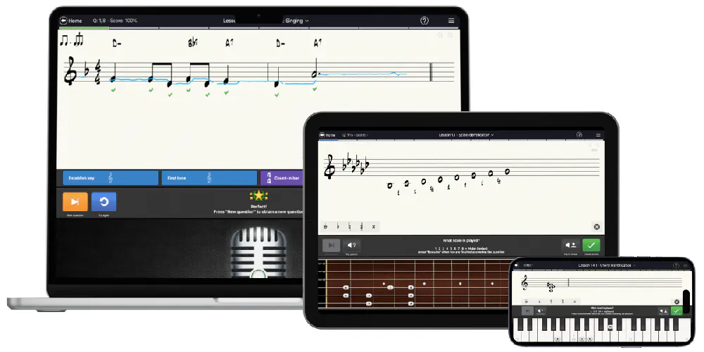 Ear training, sight-singing practice and rhythm training app EarMaster