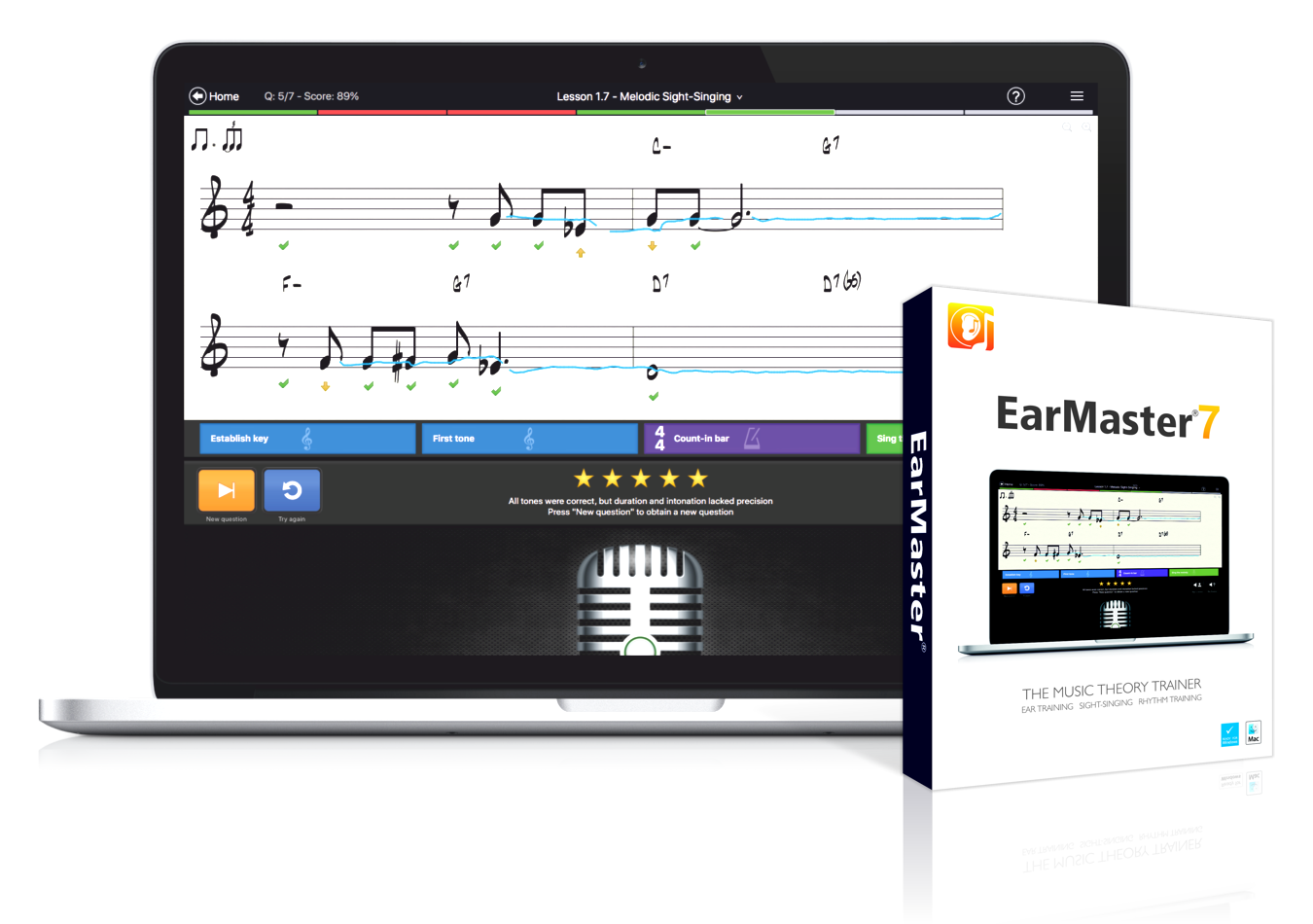 EarMaster 7 - Music Theory Trainer with ear training, sight-singing practice and rhythm study. 